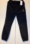 Spodnie dresowe Nike Air Jordan r. XL- czarne- złote logo- nowe
