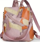 Antykradzieżowy plecak damski. Nowy. Skórzany Plecako-torebka 