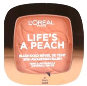 L'OREAL PARIS LIFE'S A PEACH BLUSH 01 PEACH ADDICT róż do policzków