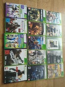 Zestaw 15 używanych gier na Xbox 360.