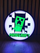 Personalizowana Lampka nocna dla dzieci LED RGB Labubu, Minecraft, Fortnite