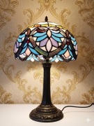 Lampa Stołowa gabinetowa styl. TIFFANY  Witraż | 48cm Pastelowy Design