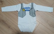 Body chłopięce, długi rękaw, aplikacja kamizelki, r.86