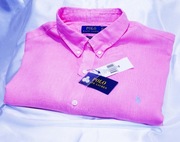 Polo Ralph Lauren lniana koszula różowa XXL  Slim Japan Sel. dolce gabbana