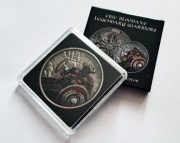 1 uncja Srebra Moneta ERIC BLOODAXE Color Legendary Warriors 1 oz UNIKAT