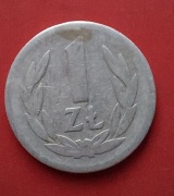 Moneta 1 złoty 1957 r. PRL (Al)