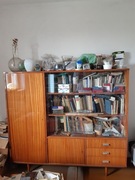 Szafa Witryna Biblioteczka Połysk Retro PRL