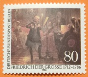 Znaczek  Niemcy Berlin 1986#764** Koncert fletowy 