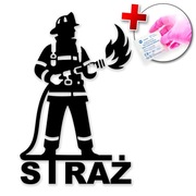 NAKLEJKA NA SAMOCHÓD AUTO LAPTOP - STRAŻ POŻARNA, STRAŻAK