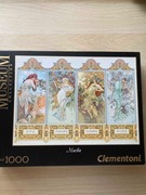 Puzzle Clementoni 1000 Alfons Mucha Cztery pory roku 