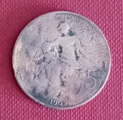 FRANCJA  5 centimes  1902  / CZYTAJ  OPIS /