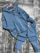 Nowy niebieski komplet dres zestaw bluza + spodnie r. 122