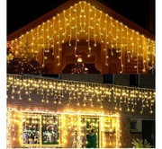 LAMPKI CHOINKOWE CIEPŁA BIEL10 M SOPLE LAMPKI CHOINKOWE  8 TRYBÓW 440 LED