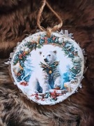 Ozdoba choinkowa hand made Niedźwiadek