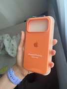 Case iPhone 17 Pro Max  etui silikonowe nowe logo apple orange