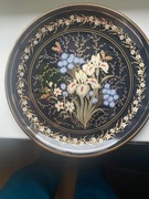 Talerz ozdobny IBISKUS - Hand made in Rhodes - 24 karate gold 