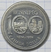 #2864 Kanada 1 dolar 1974 Winnipeg UNC 