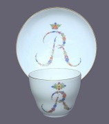 Filiżanka Miśnia Monogram Marcolini Meissen 1774