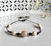 Bransoletka z kamieni naturalnych Jaspis Onyks Hematyt