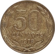 Chile 50 centavos 1978, KM#206a