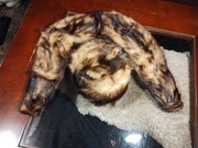 Komplet futro naturalne - kołnierz i czapka