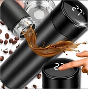 KUBEK TERMICZNY TERMOS NA KAWĘ HERBATĘ DO SAMOCHODU Z WYŚWIETLACZEM 500 ML
