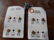 Dysze do gazu 7szt + złączka do przewodu Wieliczka