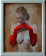 "Ona, czerwone rękawiczki Ewy".