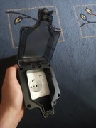 POJEDYNCZE GNIAZDO ZEWNĘTRZNE ŚCIENNE GNIAZDKA ELEKTRYCZNE WODOODPORNY