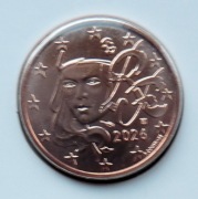 FRANCJA  2026 2 CENTY UNC !!!!!!!!!!