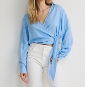 Koszula damska bluzka z długim rękawem Reserved len + wiskoza - XL jak nowa