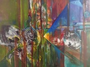 Częstotliwość. Abstrakcja .Duży obraz .