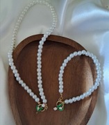 Komplet zestaw toggle delikatny perly tulipany wiosna okazje 