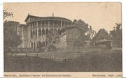 Warszawa Teatr Letni w Ogrodzie Saskim Warszawa pocztówka przedwojenna