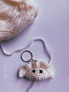 Brelok pieróg/ handmade/ pierożek/ crochet/makrama