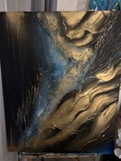 Obraz  . Akryl na płótnie . Pasta strukturalna. Rozmiar 100x80