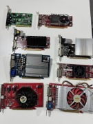 Karty graficzne mix sprawne 7 sztuk