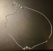 Łańcuszek srebro 925 z koniczyną regulowany, 2,22 g do małej naprawy