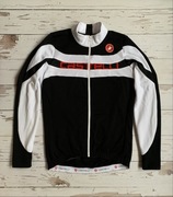 Castelli Bluza Kolarska Męska Zima Czarno-Biała Roz. L Pełny Zamek Idealna