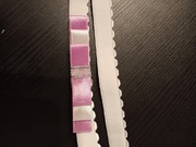 przepaska opaska dla dziewczynki kokardka na gumce