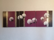 Tryptyk Jezierski fiolet dmuchawce