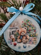 Bombki decoupage rękodzieło ozdoby świąteczne nowe