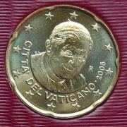 WATYKAN  2008 20 CENTÓW UNC !!!!!!!!!!