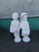 Figurki z betonu Jacek i Agatka