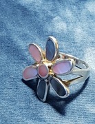 Pierścionek srebro, rozmiar 15. 