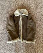 Kurtka z kożuszkiem pilotka ocieplana kożuch 