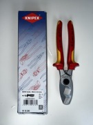 KNIPEX 95 16 200 nożyce do cięcia przewodów Cu Al z podwójnym ostrzem, VDE