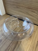 Szklana misa dekoracyjna