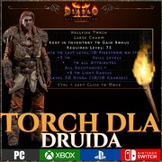 Diablo 2 Resurrected Torch DRUID Pochodnia XBOX NINTENDO PS5 PS4