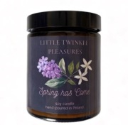 Świeca sojowa bez jaśmin 180 ml handmade szkło prezent